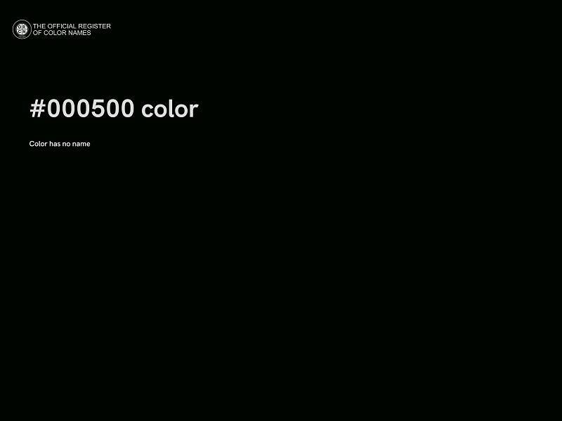 #000500 color image