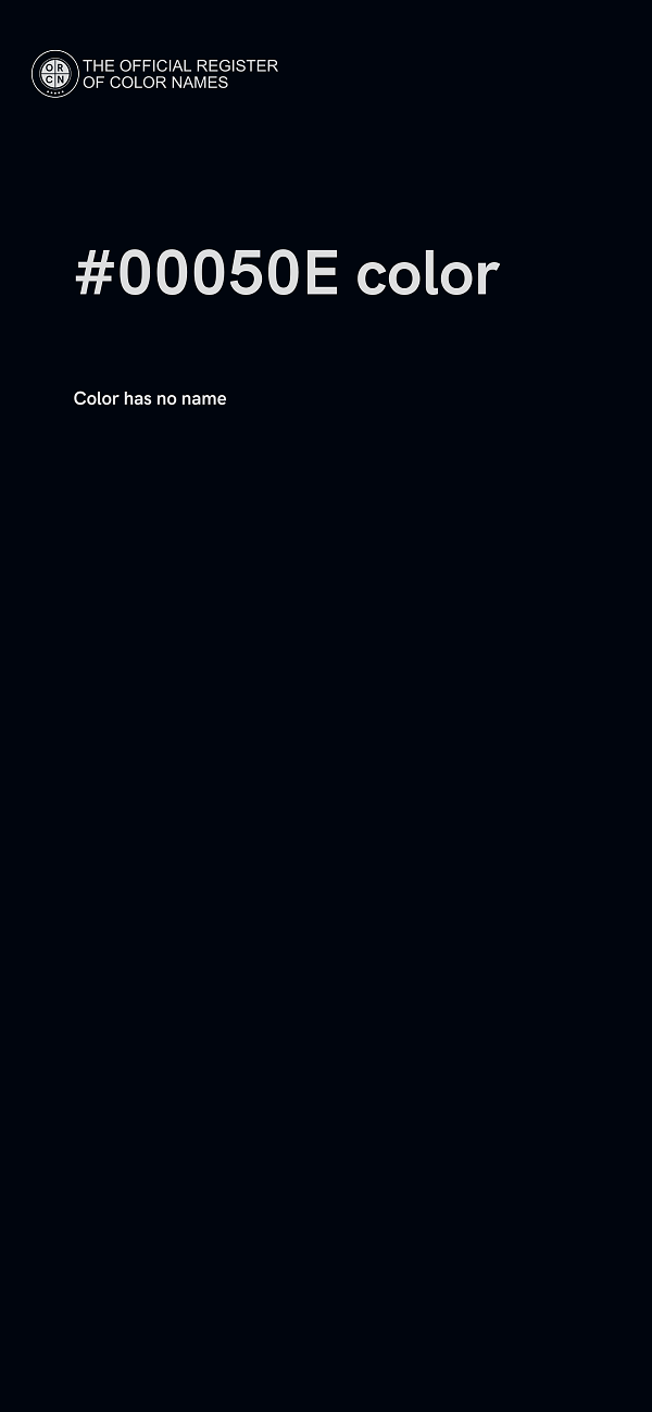 #00050E color image