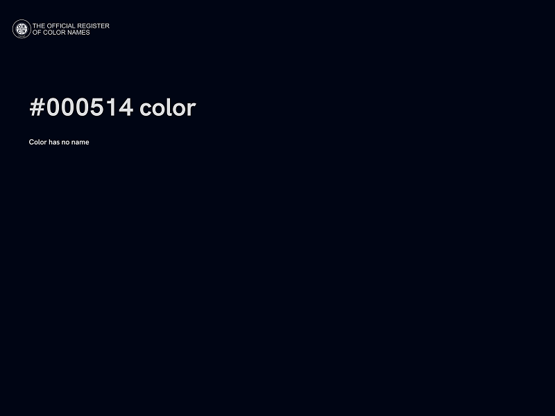 #000514 color image