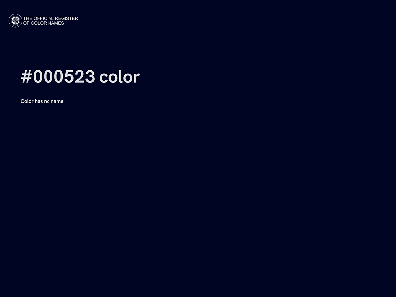 #000523 color image