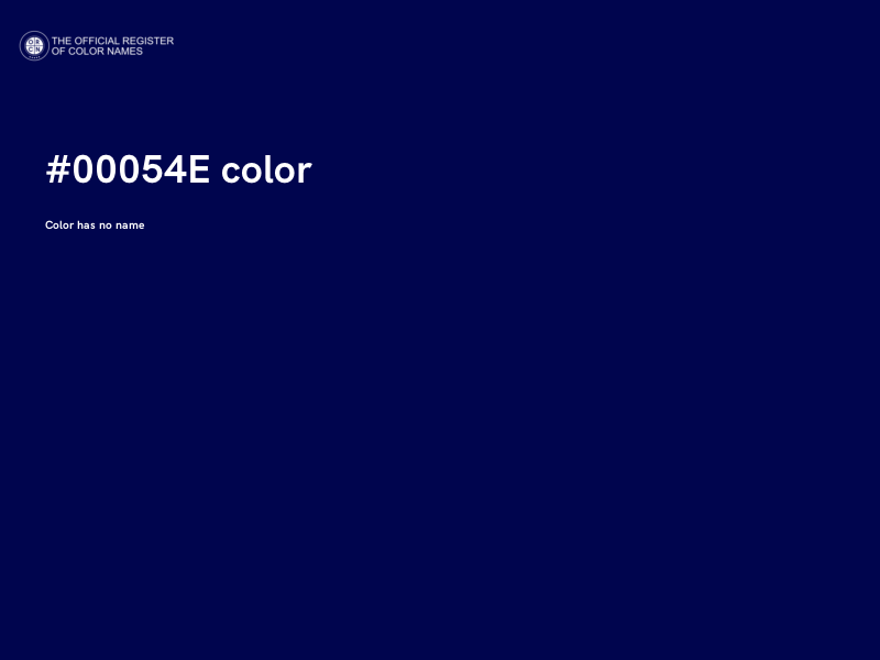 #00054E color image