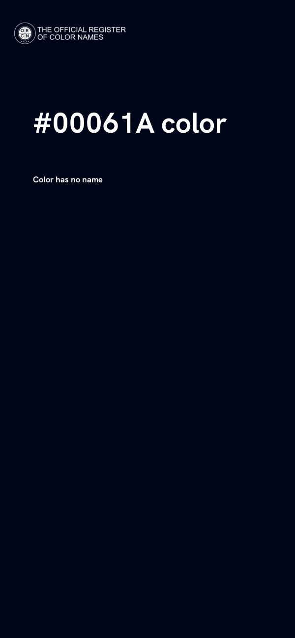 #00061A color image