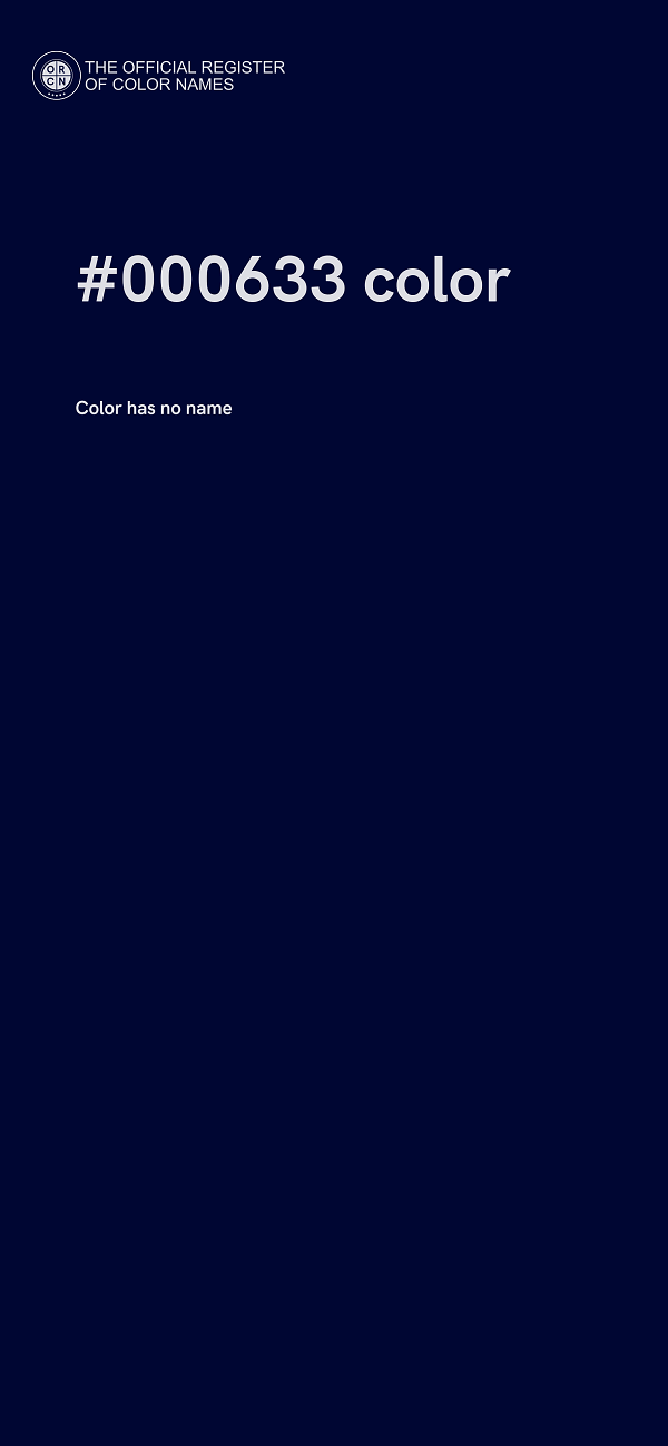 #000633 color image