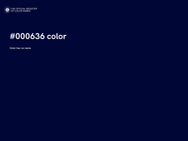 #000636 color image