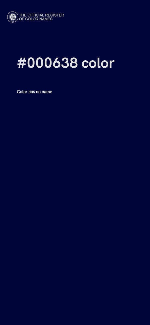 #000638 color image