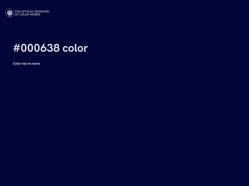 #000638 color image