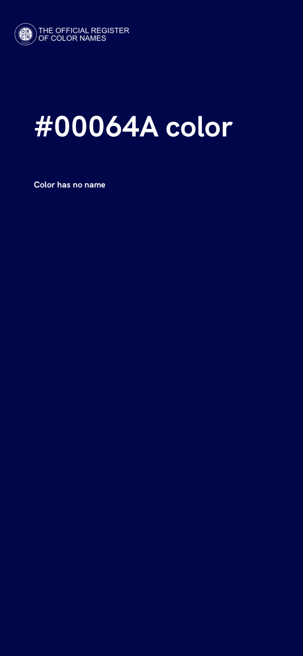 #00064A color image
