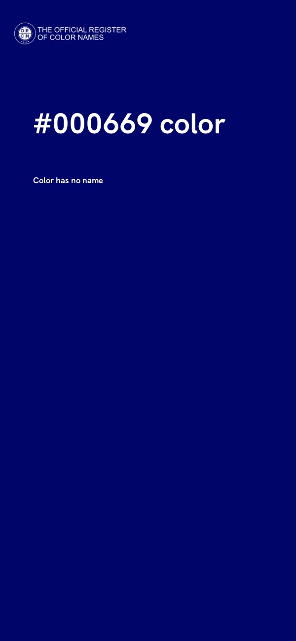 #000669 color image