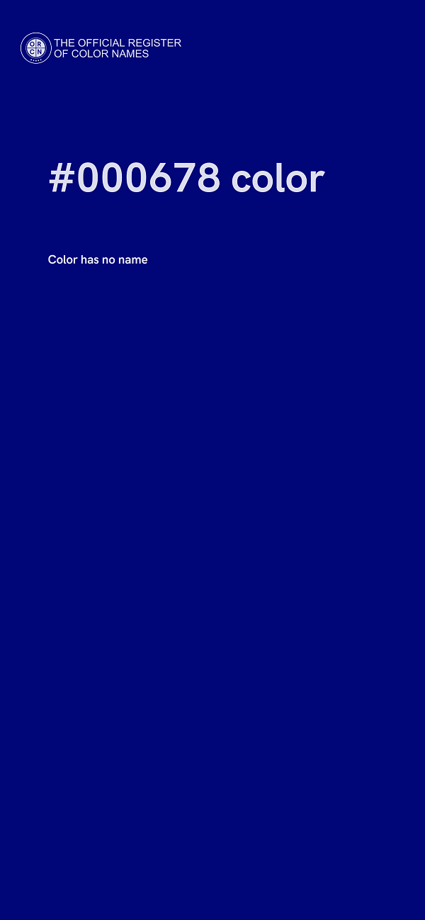 #000678 color image