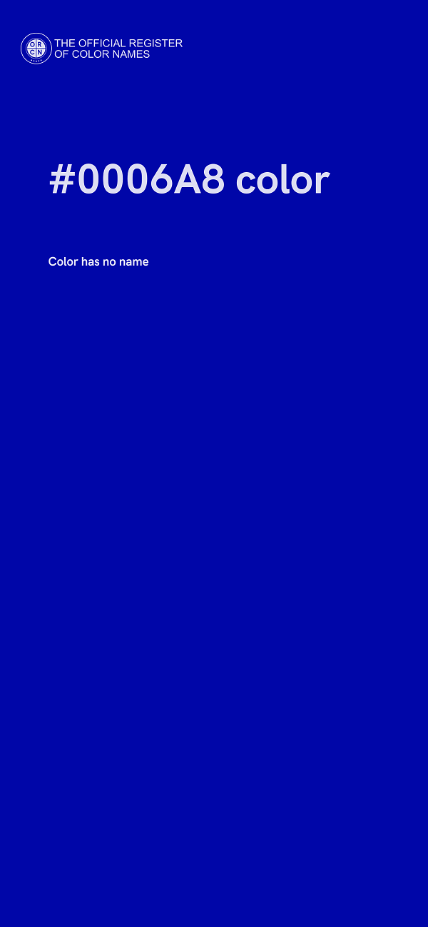 #0006A8 color image