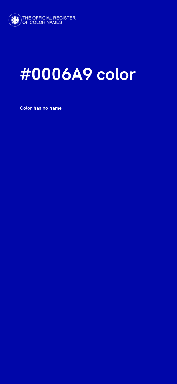 #0006A9 color image