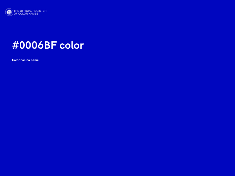#0006BF color image