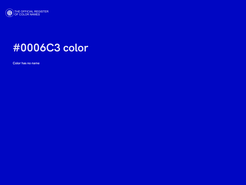 #0006C3 color image