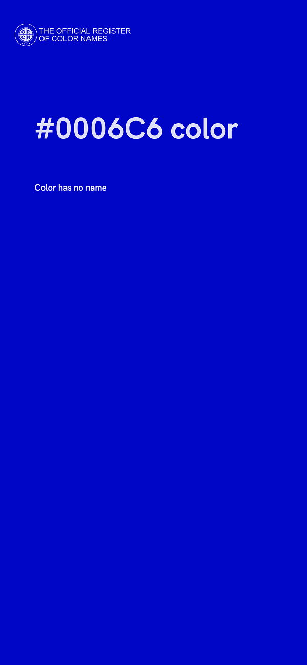 #0006C6 color image