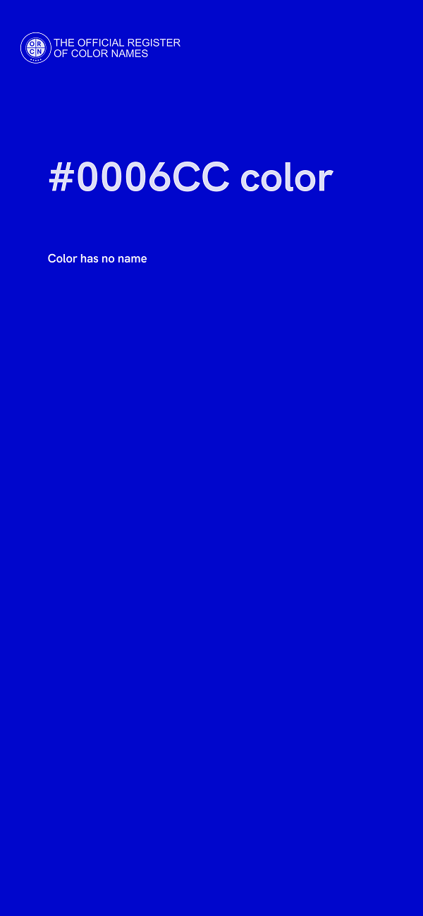 #0006CC color image