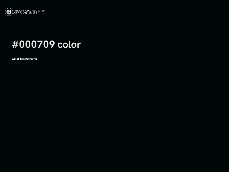 #000709 color image