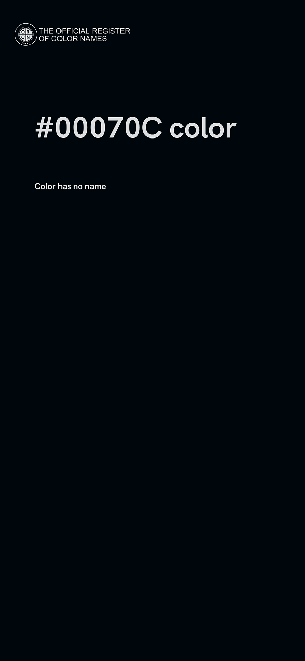 #00070C color image