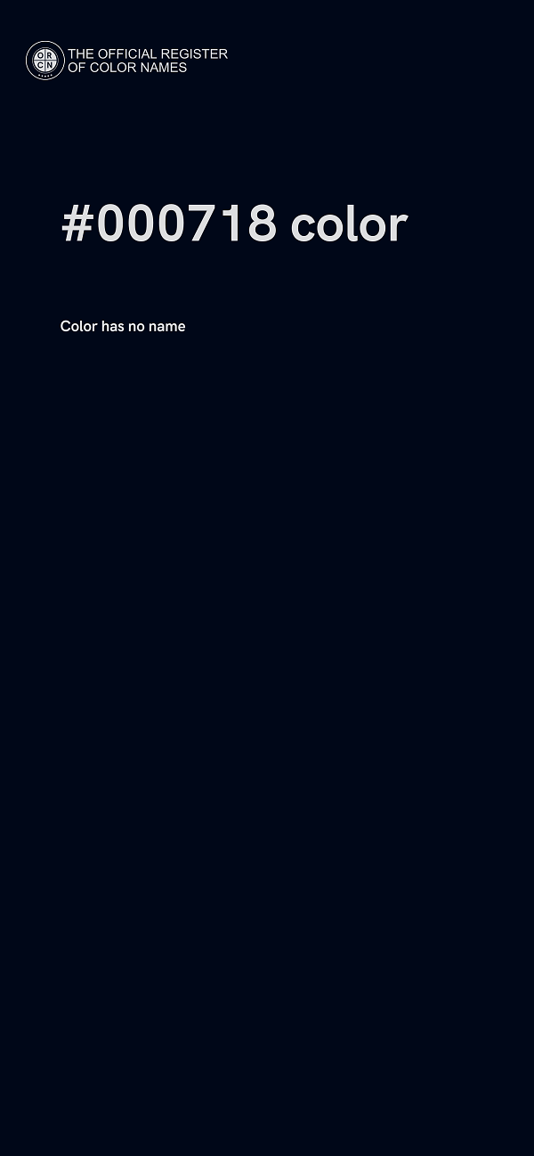 #000718 color image