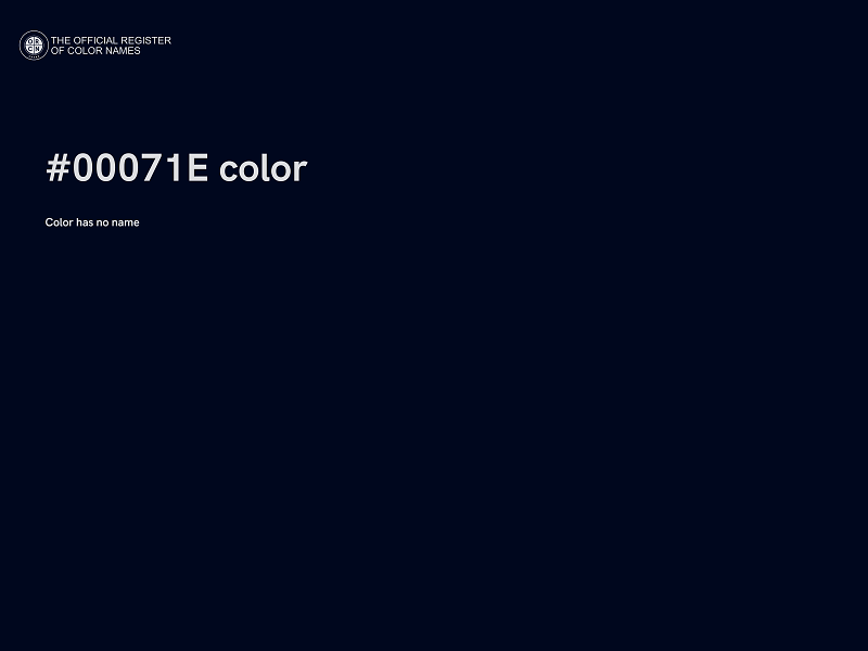 #00071E color image