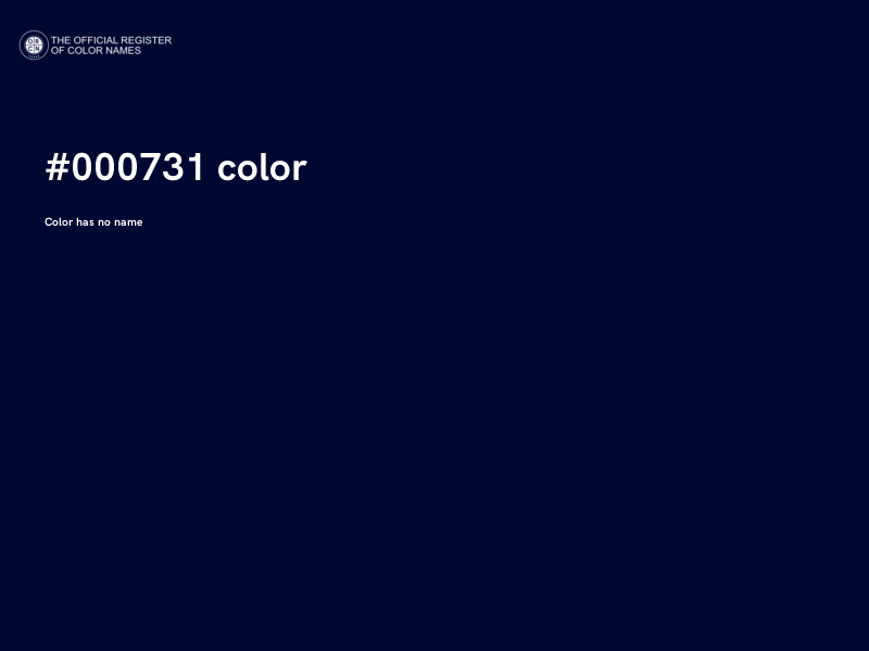 #000731 color image
