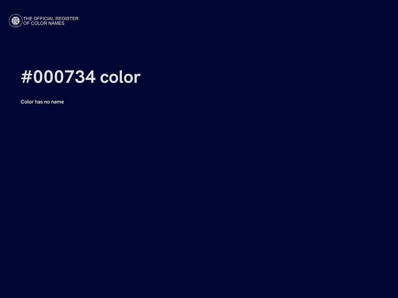 #000734 color image