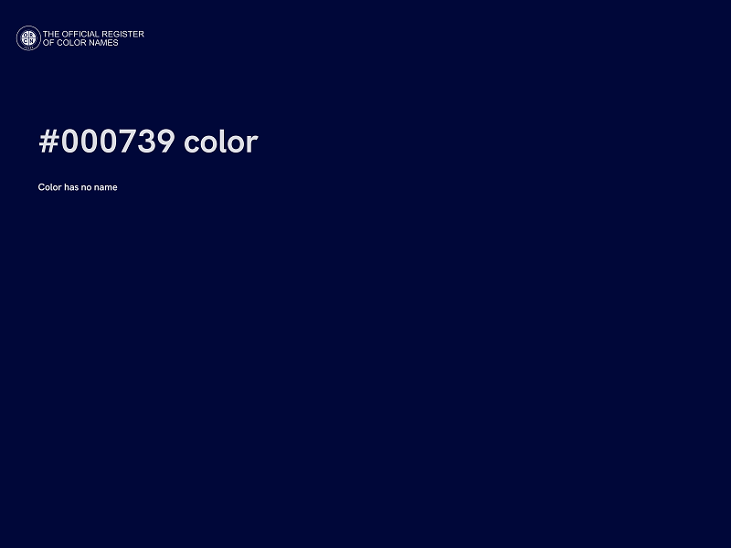 #000739 color image