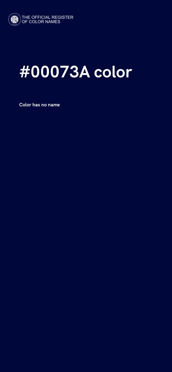 #00073A color image