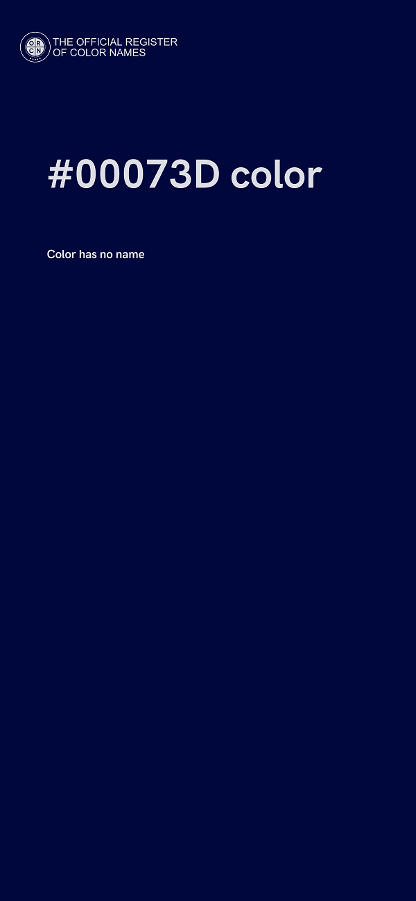 #00073D color image