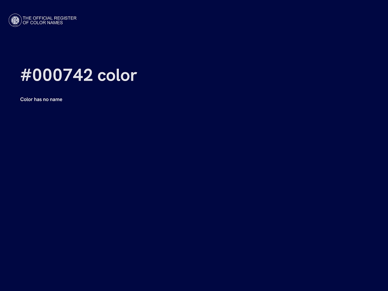 #000742 color image
