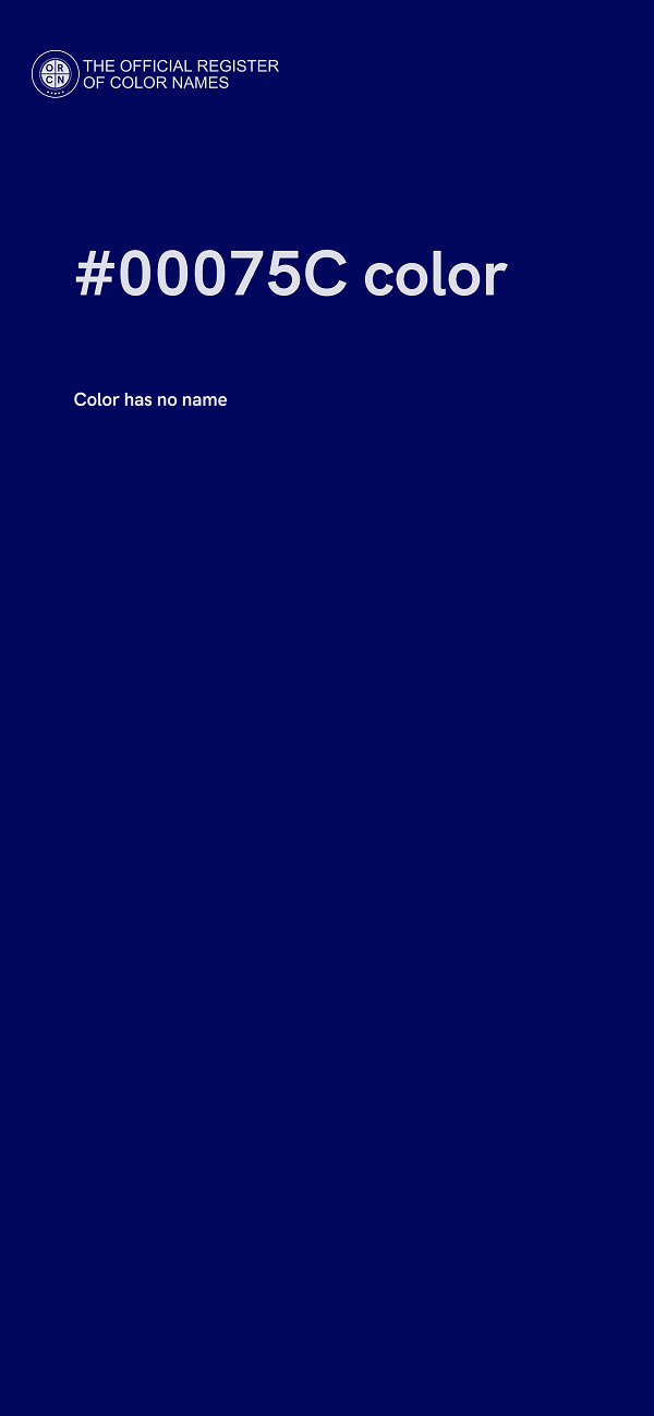 #00075C color image