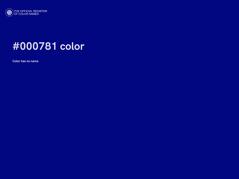 #000781 color image