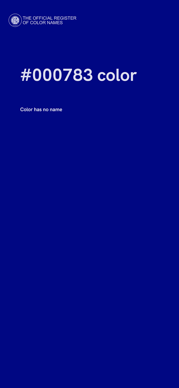 #000783 color image
