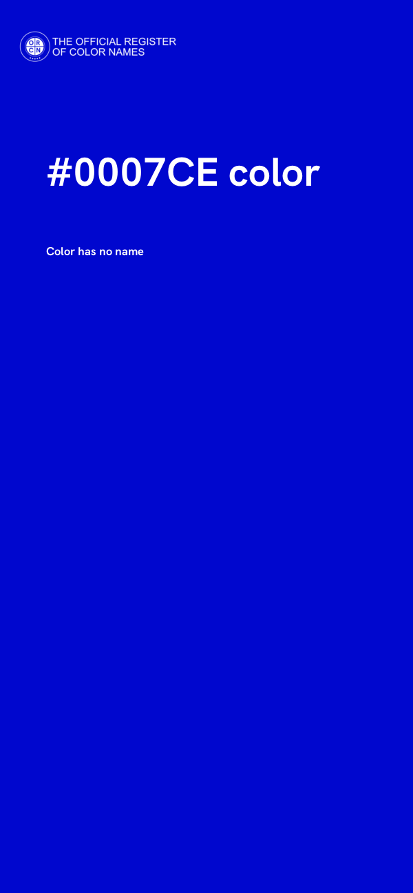 #0007CE color image