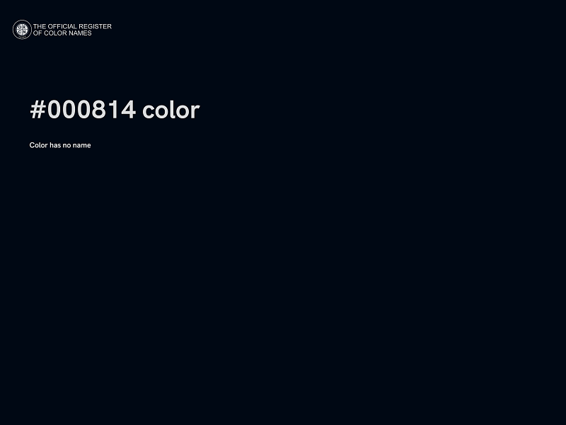 #000814 color image
