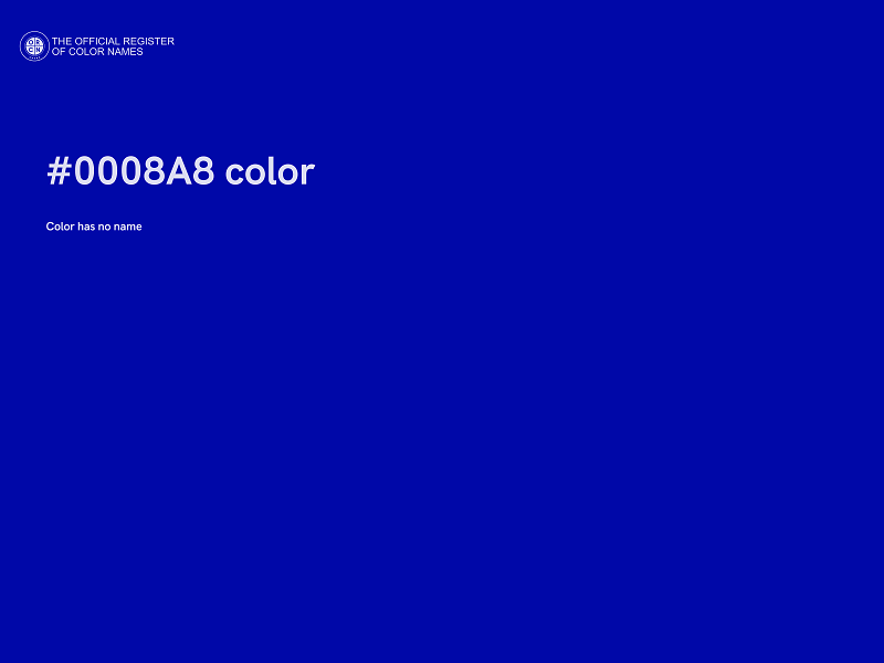 #0008A8 color image