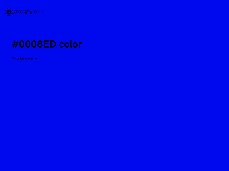 #0008ED color image