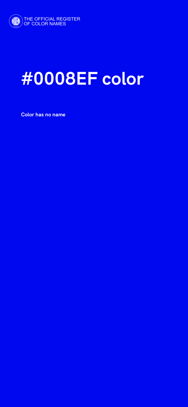 #0008EF color image