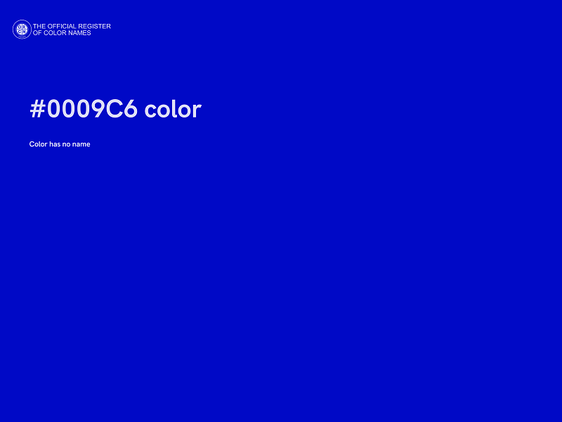 #0009C6 color image