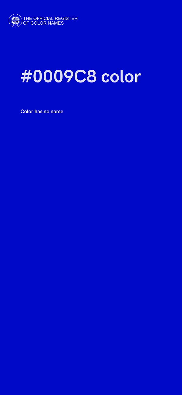#0009C8 color image