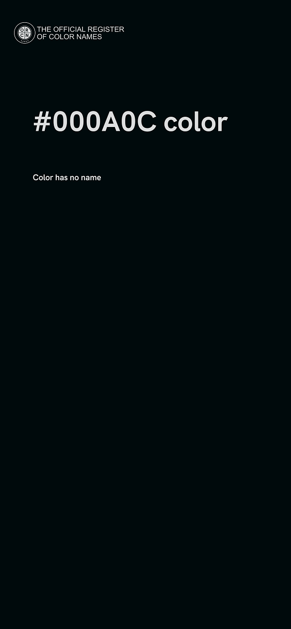 #000A0C color image