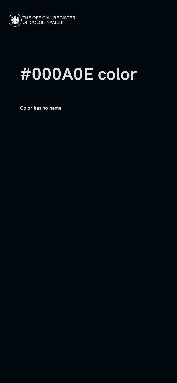 #000A0E color image