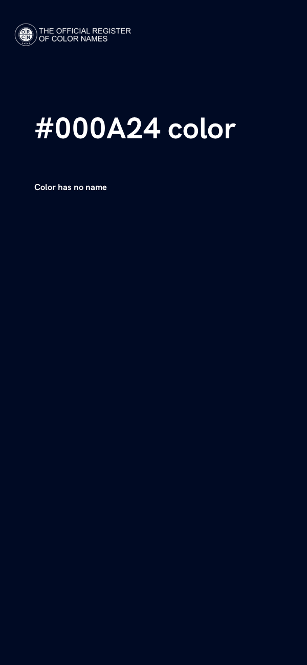 #000A24 color image