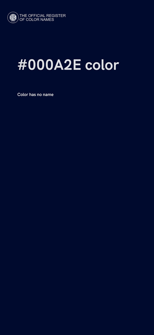 #000A2E color image