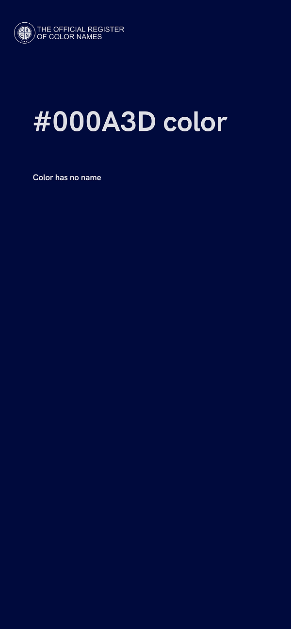#000A3D color image