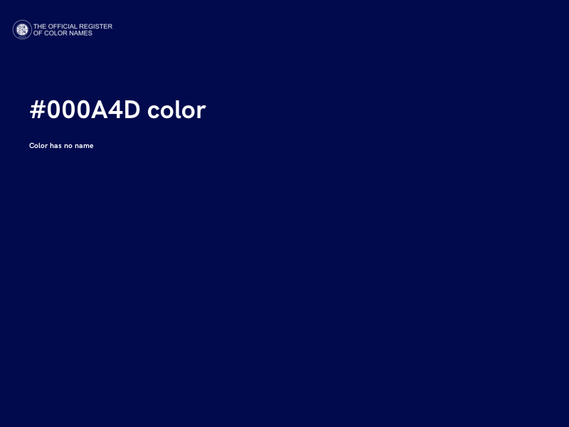 #000A4D color image