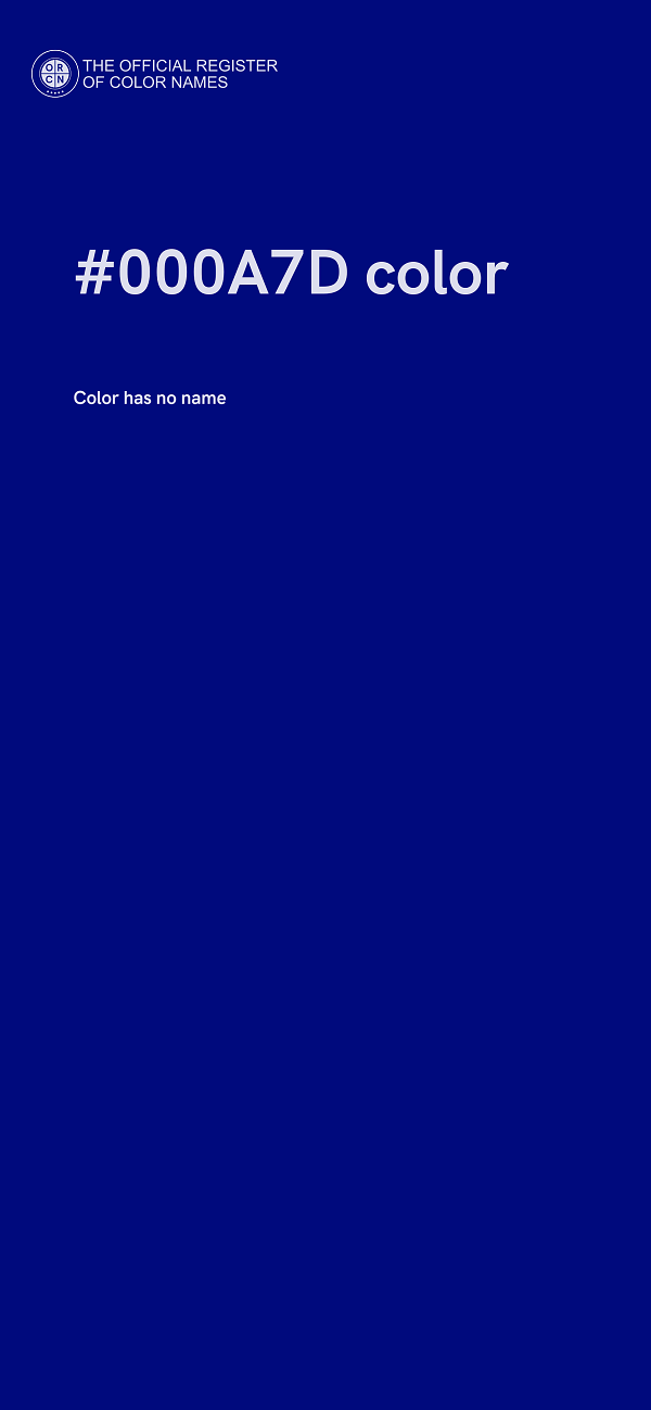#000A7D color image