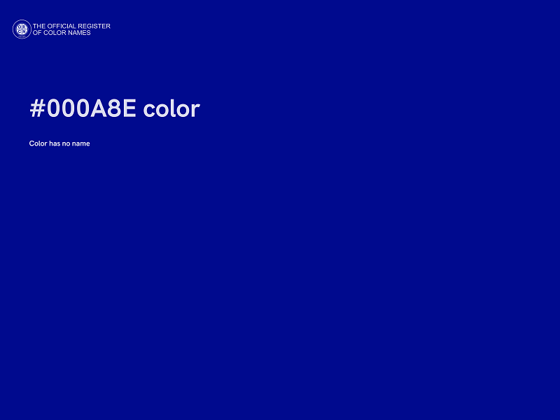 #000A8E color image