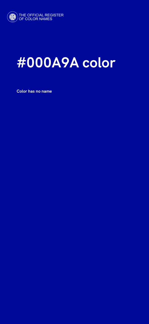 #000A9A color image