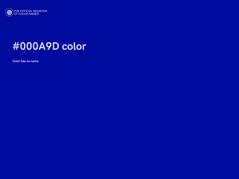 #000A9D color image