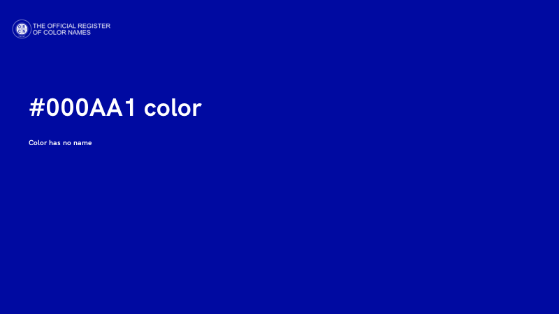 #000AA1 color image